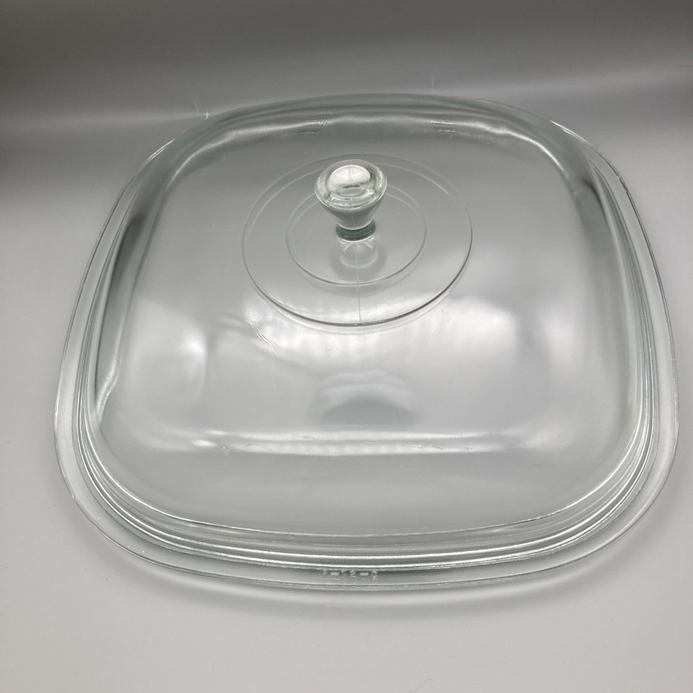 Pyrex Square Dome P-12-C Clear Glass Replacement Lid for 10" Casseroles LID ONLY